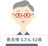 喪主様 Gさん 62歳