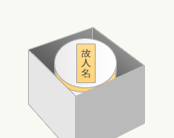 骨箱もしくはダンボールに入れる